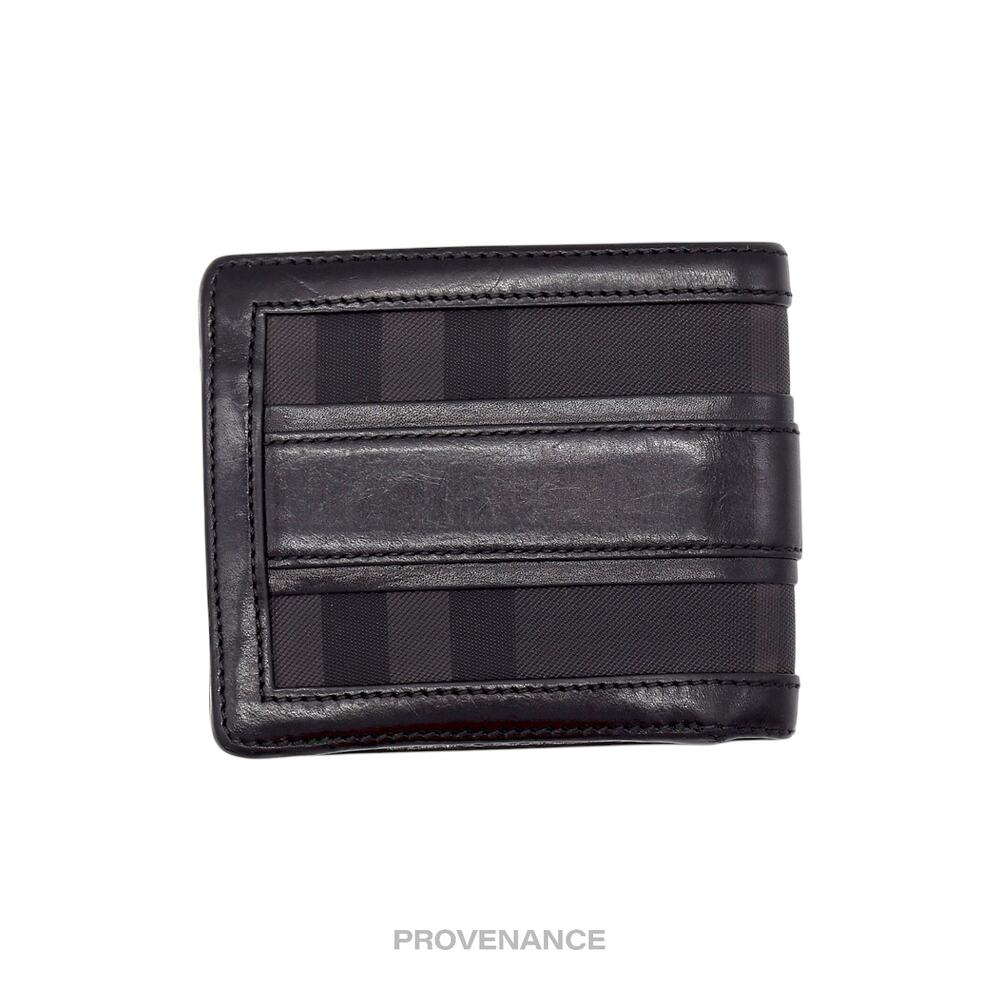 🔴 Burberry Bifold Wallet -  London Check Black Charcoal - Picture 2 of 7